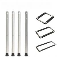 SP 2024 Camping IGT Table Legs Combination Picnic Table Legs Stainless Steel Three-Gear Telescopic Table Legs Outdoor igt