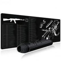 EXCO Large Mouse Pad Gaming for AK-47 Keyboard Mousepad with Stitched Edge Non-Slip Rubber Base Computer Desk Mat Home Office