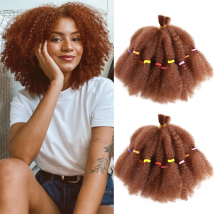 Afro Kinky Marley Braiding Spring Twist Crochet Hair Bulk Extensions Faux Locs Natural Black Ombre synthetic Braids For Women