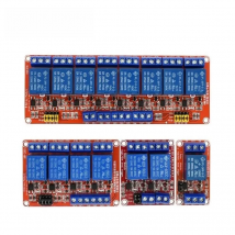 1 2 4 8 Channel 5V 12V 24V Relay Module Board Shield with Optocoupler Support High Low Level Trigger for Arduino