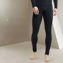 Men's Winter Thermal Underwear Fleece Compression Pants Stay Warm and Comfortable During Sports and Running Activities
