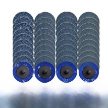 2"Zirconia Quick Change Sanding Discs Roll Lock R-Type Sandpaper Abrasive Disc 50mm 1/4" Holder paint Rust removal