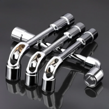 TUOSEN L Type Pipe Perforation Elbow Wrench Double Head Outer Hexagon Socket Sleeve Spanner Remove Fix Screw Nut