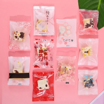 LBSISI Life 100pcs 7*10cm Handmade Candy Cookie Bags Hot Seal Snacks Packing Snowflake Biscuits Christmas Birthday Wedding Party