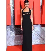 VC Black Halter Elegant Dress For Women 2025 New Summer Evening Party Celebrity Bodycon Long Dress Red Brown Prom Vestido