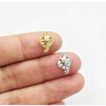 Eruifa 20pcs 10*8mm Mini Charms Pendant Necklace,Earring Jewelry DIY Handmade Lead/Nickle Free