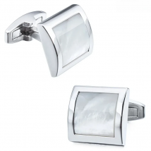 HAWSON Mother of Pearl Cufflinks Fashion Square French Dress Shirt Accessories Exquisite Gift for Men's Wedding Business