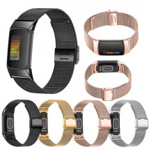 Stainless Steel Milanese Band For fitbit charge 5 Smart Wacth Sport Wrist Strap Magnetic Loop Mesh Bracelet For Fitbit charge6 5