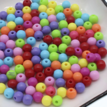 CHONGAI 6mm-20mm Candy Color Acrylic Round Ball Spacer Beads For Jewelry Making DIY Jewelry Accessories For Handicrafts