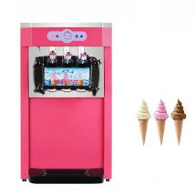 Commercial Ice Cream Maker, 10-20L/H Yield, 1000W Countertop Soft Serve Machine With 4.5L Hopper 1.6L Cylinder Touch