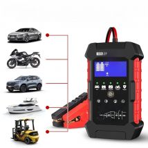 Car Battery Tester Charger Tool RC-10 for 12V 10A & 24V 5A Automatic Battery Charger & Pulse Repair Tool Wet Dry Lead Acid