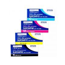 Epson Original TM-C3520 Ink Cartridge SJIC24P ALL COLOR CMYK Separate Type ALL Color