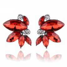 Unique Symmetrical Acrylic Opal Stone Stud Earrings for Woman Personality Statement Fashion Jewelry Christmas Gift for Girls