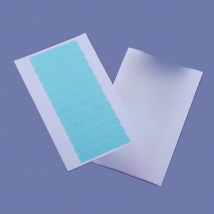 5 sheets Super adhesives blue replacement tape for hair 4cm*0.8cm 60 tabs  double-sided lace front support tape strips