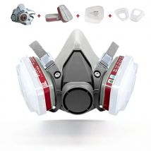 6200 Respirator Gas Mask Painting Spray Cartridge with 6001/6002 Orgainc Acid Vapors 5N11 Filters Dust-proof Mining Paint