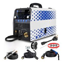 Reboot MIG Welder 250Amp 6 in 1 Gas/Gasless Flux Core MIG/Stick/Lift TIG/Spot welding/Spool Gun 120V/240V Aluminum Multi Process