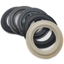 2x 2.5" Inch Speaker Foam/Cloth Folded Edge Ring Loudspeaker Woofer Repair Surround Circle Replacement Parts 63-69mm/2.48"-2.72"