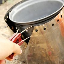 Titanium Wind Shield Outdoor Ultralight Roll Camping Windshield