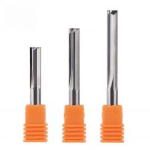 Dreanique 1pc 3.175 4 6 8mm Shank 2 Flute carbide Carbide End Mill CNC Milling Tools Engraving Bit Straight Slot Milling Cutter