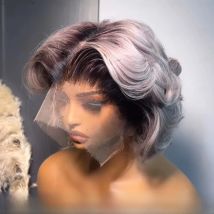 Roote Glueless Lace Frontal Wigs Human Hair Ready To Wear Body Wave 13×4 HD Lace Frontal Wigs Short Bob Brazilian Hair For Women