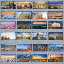 30X15cm City County Sign Plaque Metal Vintage Travel Souvenir Wall Home Cafe Shop Restaurant Decoration  Poster Cuadros DC-0085B