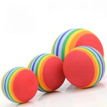 5pcs Colorful Pet Cat Kitten Soft Foam Rainbow Play Balls Activity Toys