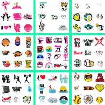 9-16pcs/SET Ball Games Cheerleading Sports Fitness Series for Shoe Charms Accessories DIY Decoration for Classic Clog Kids Gifts