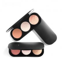 Focallure 3 Colors Blush&Highlighter Palette 3 In 1 Makeup Palette Luxury Matte Shimmer Powder Face Contour Bronzer Blusher