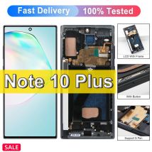 TFT Note 10 Plus Display für Samsung Galaxy Note 10+ N975F N975F/DS LCD Display Touch Screen mit Rahmen Teile