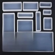 Cube Cuboid Silicone Molds Resin Mold For Dried Flower Resin Decorative Craft DIY Crystal Epoxy Resin Crafts Making Mould Tools