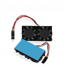 Raspberry Pi 4 Cooling Fan Kit Dual Fans with Thermal Conductive Adhesive Tape and Heat Sink for Raspberry Pi 4,3 B+ 2