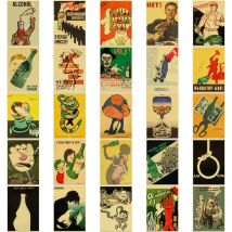 Vintage USSR Soviet Anti-Alcohol  Retro Poster kraft Paper Prints Clear Image room Bar Home Art painting wall sticker