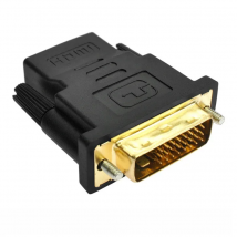 1pcs DVI 24+1 Male to HDMI Female Adapter Converter Gold Plated DVI 24+1 to HDMI Converter 1080P for PC PS3 Projector HDTV