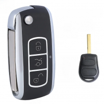 KEYECU Upgraded Flip Remote Car Key With 3 Buttons 315MHz 433MHz ID44 Chip for Land Rover Range Rover L322 VOGUE HSE 2002 - 2008