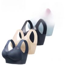 FallSweet 5PCS Seamless Lace Push Up Bra for Woman Plus Size Wire-Free Breathable Bralette Set Solid Backless Brassiere Lingerie