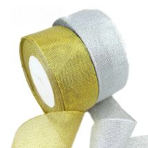 (25 yards/lot) 40mm polyester organza ribbons Christmas packaging ribbon high-grade quality squares ribbon