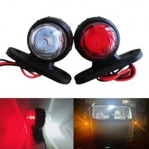 2Pcs LED Position Light Trailer Clearance Light 12V 24V Side Marker Lights For Truck Rear Light Red White/Amber Parking Lamp