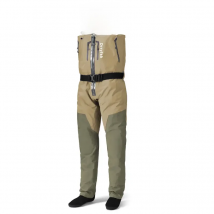 Breathable Convertible Chest Waist Fly Fishing Waders with Zipper Drake Anglers Wading Pants Lightweight stockingfoot for Men