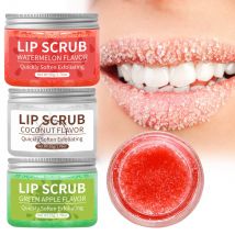 Cocco, mela verde, anguria scrub labbra esfoliante pulizia profonda idratante regalo femminile Cura Idratante