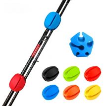 2pcs Fishing Rod Holder Straps Fishing Pole Straps Bundle Rod Ball Fixed Ball Rod Cord Ties Belt Fishing Tools Parts