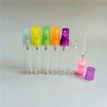 6Pcs/lot 5ml Clear Empty Glass Parfum Spray Bottles Refillable Simple Design Mini Sample Perfume Bottle Atomizer