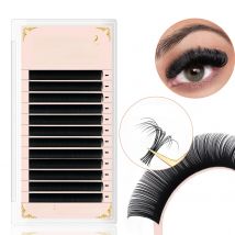 12Rows Individual Eyelash Extension C/D/CC/DD Curl 8-15MM Volume Lashes Cashmere Eyelash Matte Faux Mink for Professionals Lash