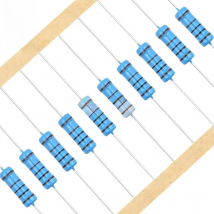 10pcs 3W Metal Film Resistor 1%  0.1R - 2.2M 2.2 10 100 150 220 270 330 470 1K 2.2K 4.7K 10K 15K 22K 47K 100K 220K 470K 1M ohm