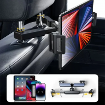 Telescopic Car Phone Holder for Rear Row Tablet Holder Anti Shake Tablet Mount Universal Auto Phone