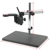 50mm Focusing Zoom Monocular Video Microscope Multi Axis Adjustable Boom Table Working Stand Holder Support For HDMI USB Camera