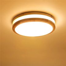 Nordic Led Ceiling Lamps Round Wooden Frame Ceiling Light for Living Room Bedroom Corridor Balcony Lustre LED Acrylic Panel Ligh