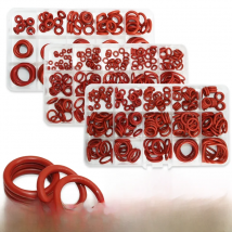 Red Silicone O Rings 250-100Pcs O-Rings Red Silicone VMQ Seal Sealing O-Rings Silicon Washer Rubber O-Ring Assortment Kit Set