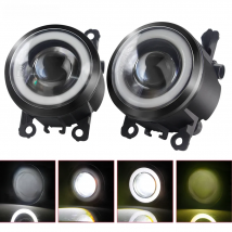 2 X LED Fog Light with Angel Eye Car Front Fog Lamp For Ford Focus Fiesta Explorer C-Max Transit Edge Fusion EcoSport Tourneo Ka