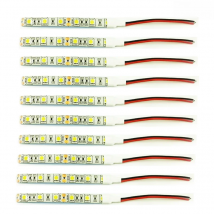 10Pcs 10Cm Waterproof White 5050 Led Strip Lights White Red Blue Green Dc 12V Caravan Boat Car