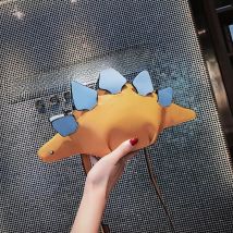 Dinosaur Shoulder Purses,PU Stegosaurus CrossBody Bag for Girl Women